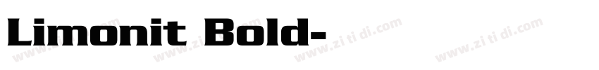 Limonit Bold字体转换
